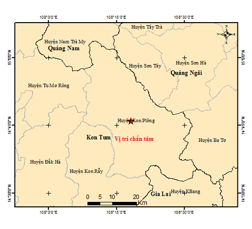 Thông báo tin động đất ngày 08 tháng 12 năm 2024