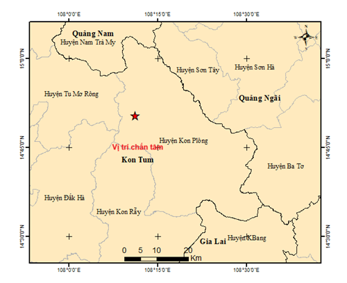 Thông báo tin động đất ngày 08 tháng 3 năm 2025